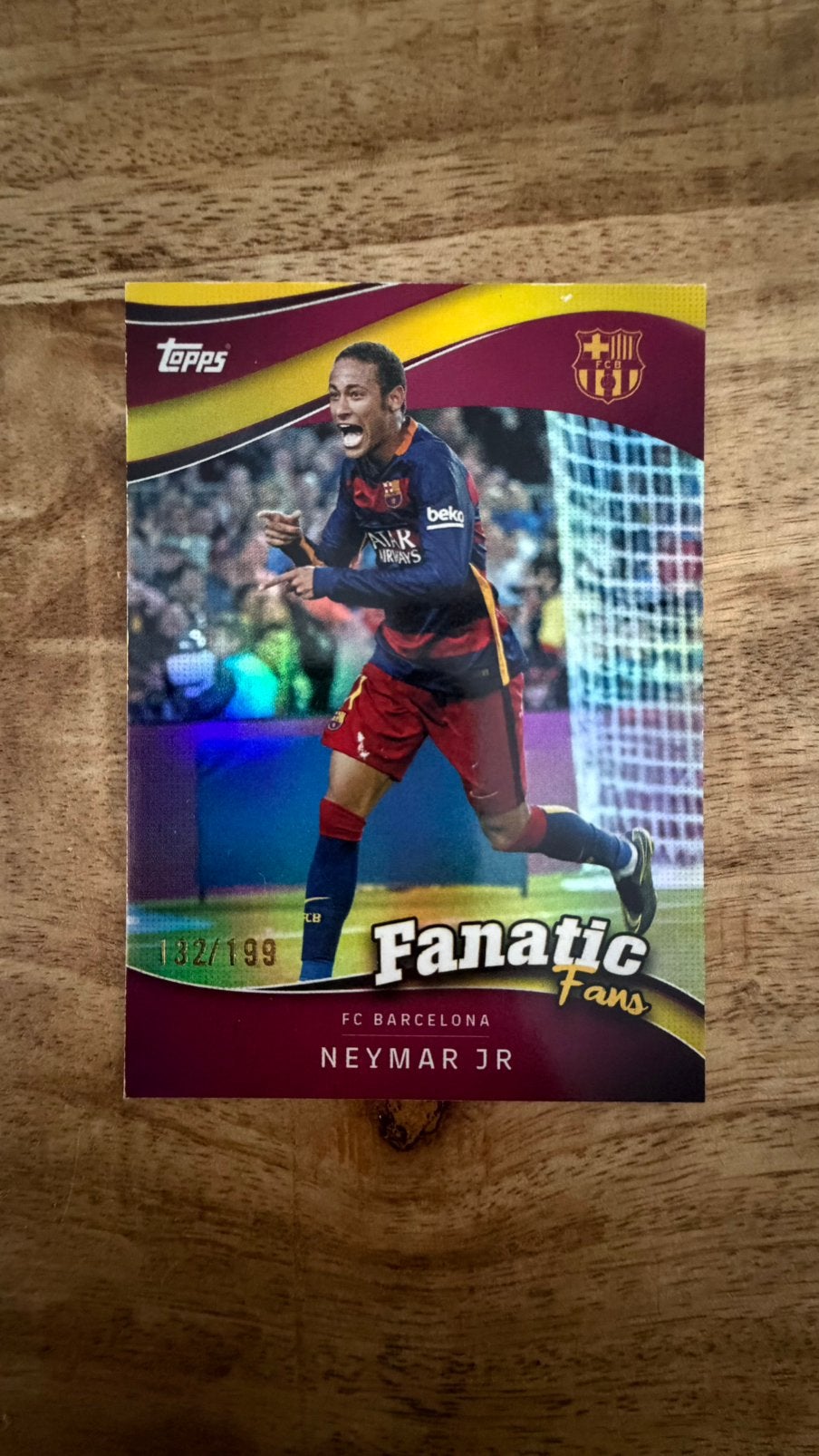 Neymar Jr /199 topps barcelona fan set, Ophalen of Verzenden, Zo goed als nieuw, Buitenlandse clubs, Spelerskaart