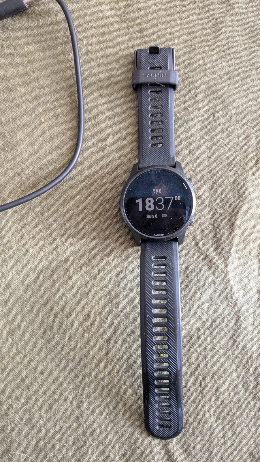 Garmin forerunner 945 LTE met originele band en oplaadkabe, Ophalen, Gebruikt, Zwart, Garmin