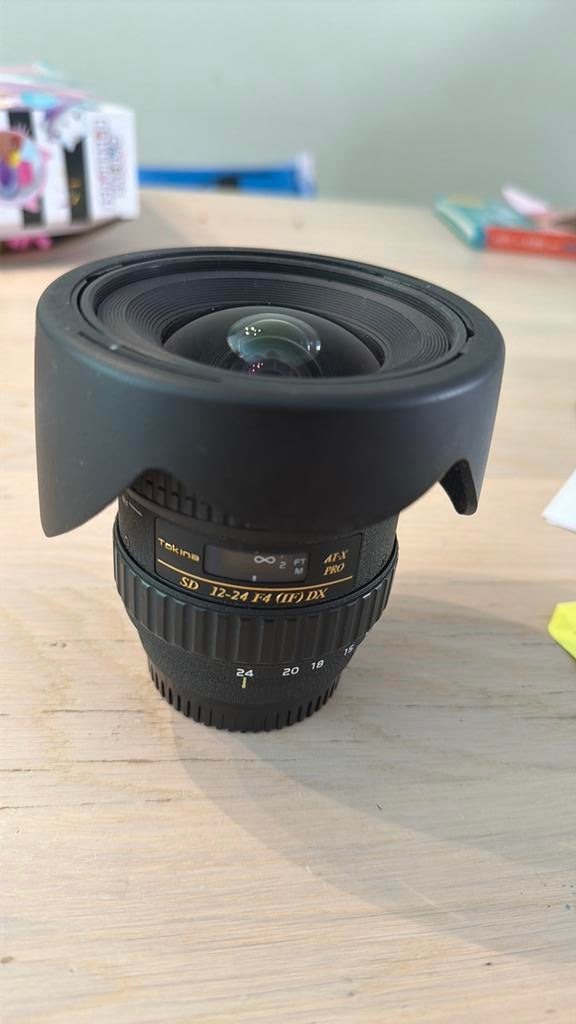 Tokina AT X AT- X Pro lens. Voor Nikon. 12-24 mm, Ophalen of Verzenden, Zo goed als nieuw, Groothoeklens