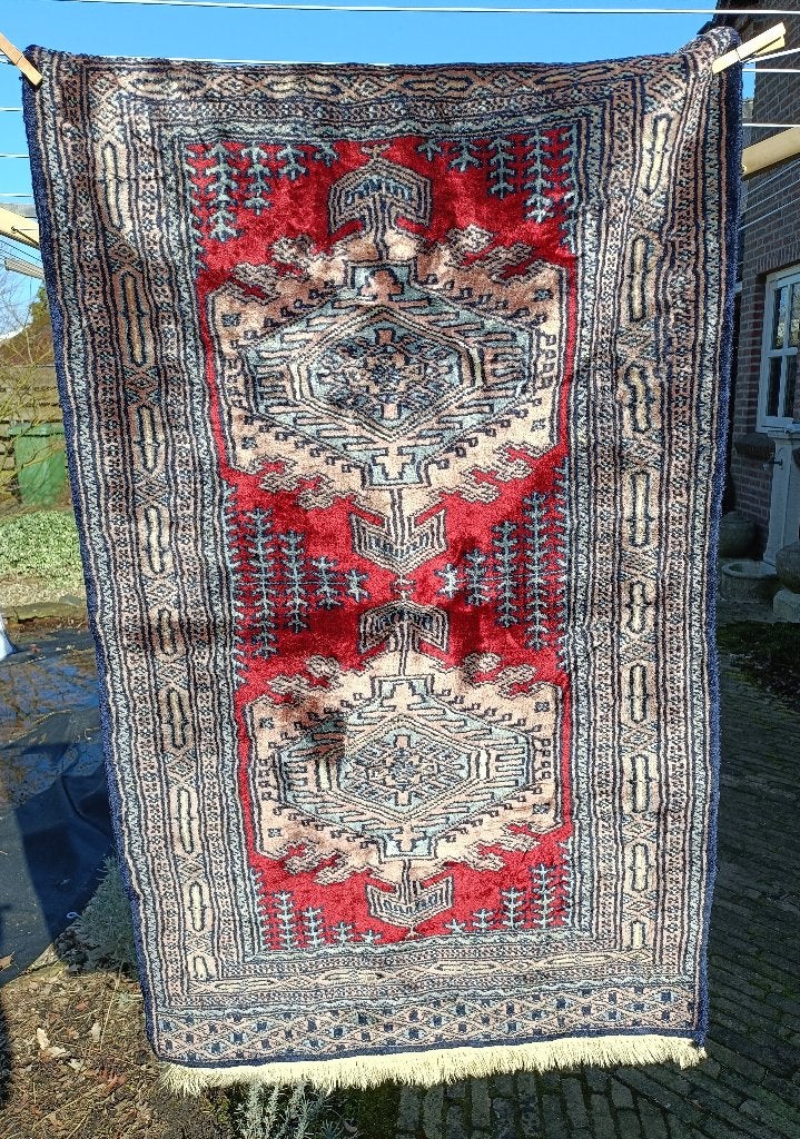 Perzisch geknoopt tapijt BOUCHARA 113x67 (KP19), Gebruikt, 100 tot 150 cm, Rechthoekig, 50 tot 100 cm