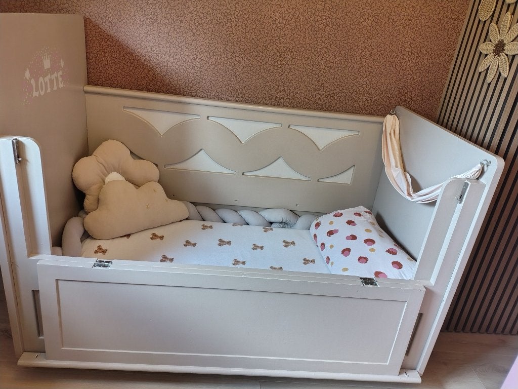 Kinderbed/ peuterbed, Ophalen, Gebruikt, 70 tot 85 cm, 140 tot 160 cm
