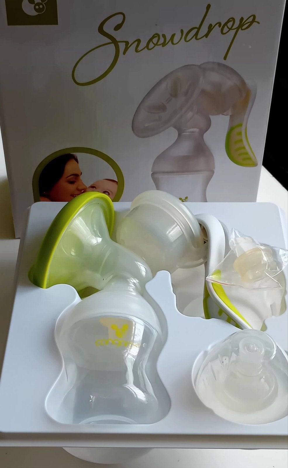 Cangaroo Snowdrop Handmatige Borstkolf - Nieuw in Doos, Kinderen en Baby's, Ophalen of Verzenden, Zo goed als nieuw