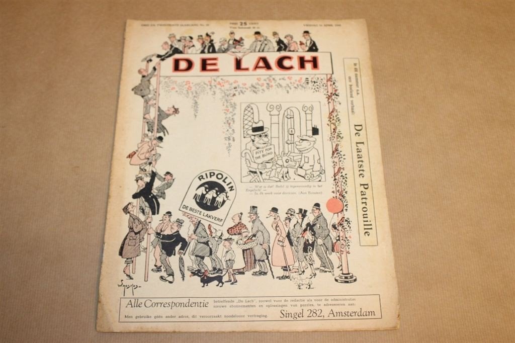 Zeldzaam magazine - De Lach - No. 10 - 1948 !!, Ophalen of Verzenden, 1940 tot 1960, Knipsel(s)