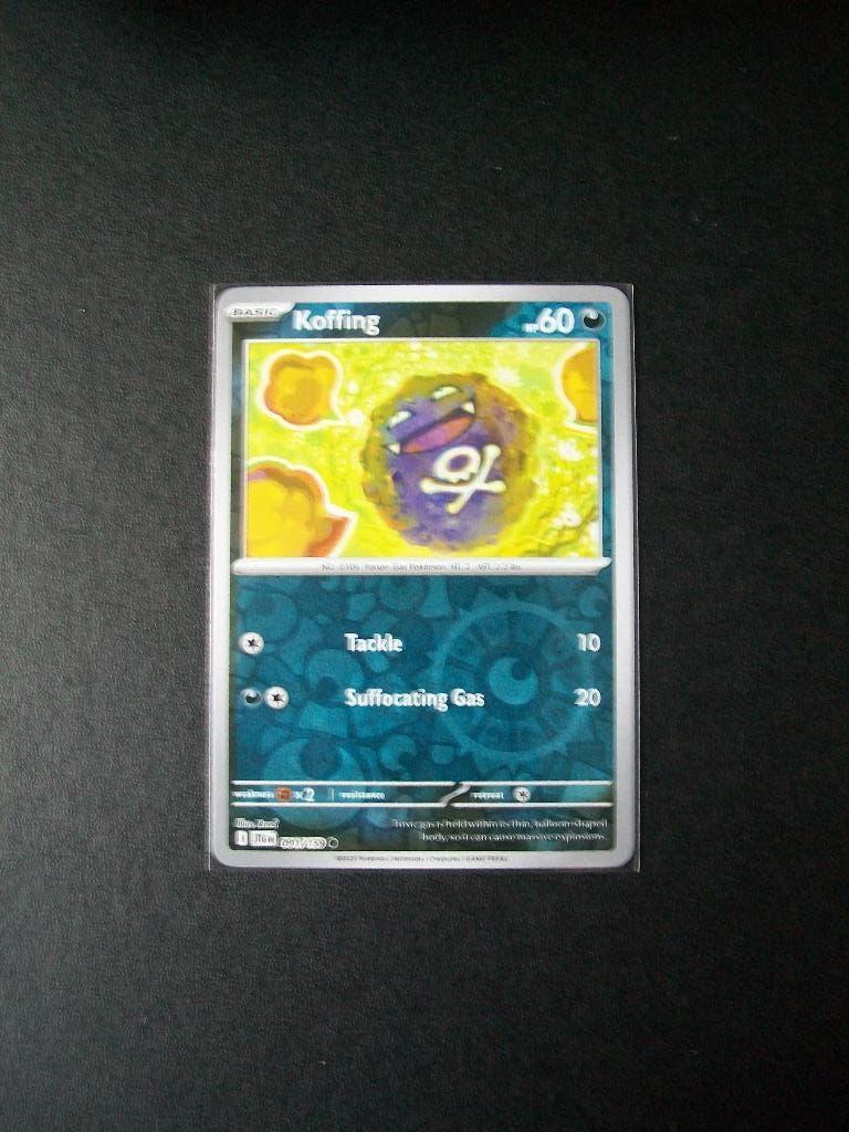 1796. Nieuwe Pokemon Kaart Holofoil KOFFING HP 60 (091/159), Verzenden, Nieuw, Losse kaart, Foil