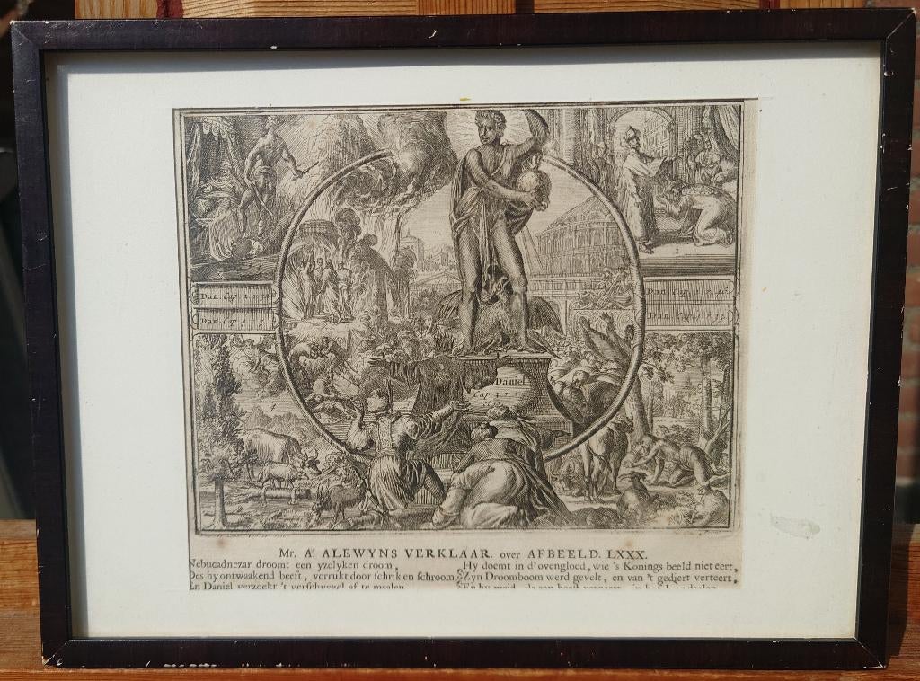 Romeyn DE HOOGHE (1645-1708) Orig, uit 1704 Biblische scene, Religie, 19 cm, Ophalen of Verzenden, Gravure