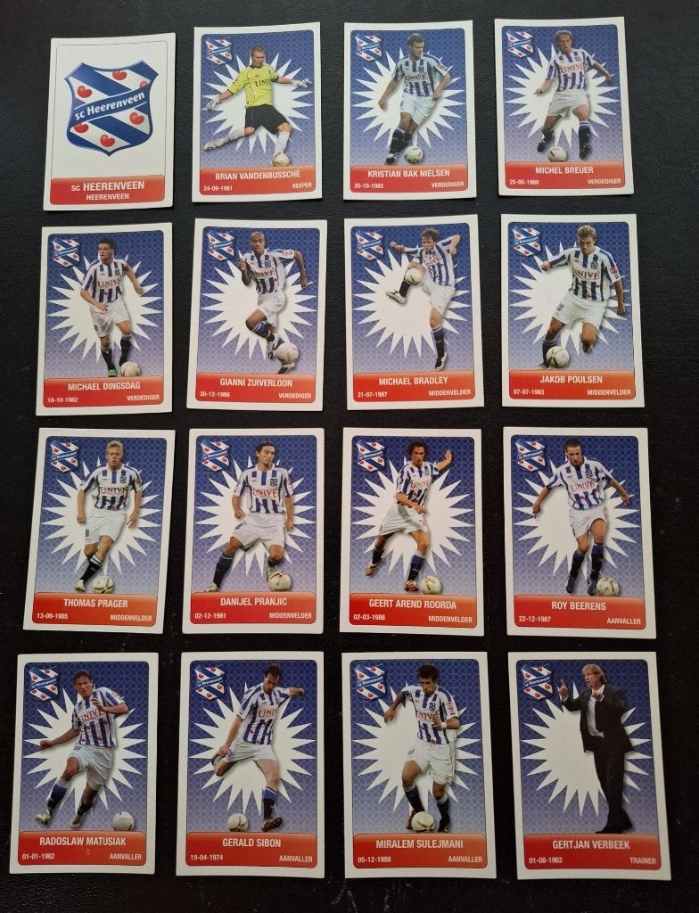 Complete set kaarten SC Heerenveen 2007-08, Ophalen of Verzenden, Zo goed als nieuw, Overige binnenlandse clubs, Poster, Plaatje of Sticker