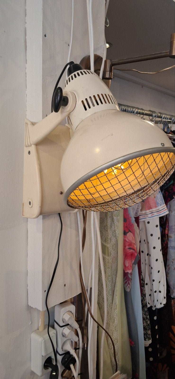Vintage Philips Industriële Wandlamp / Medische Lamp, Ophalen of Verzenden