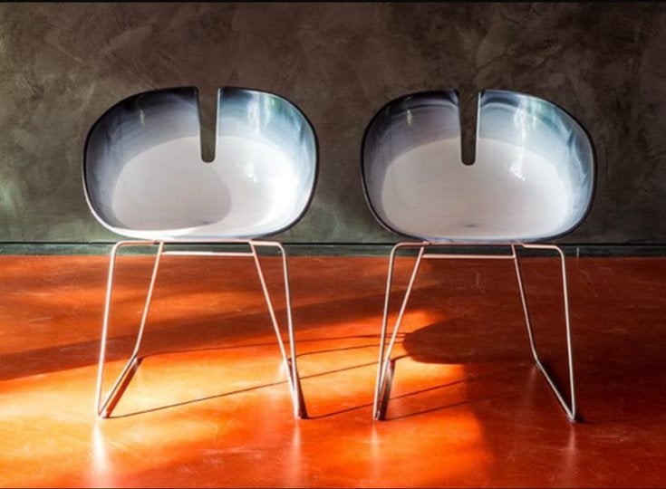 GEZOCHT: Moroso Fjord H stoelen zwart/wit (6 stuks), Kunststof, Gebruikt, Zwart, Ophalen of Verzenden