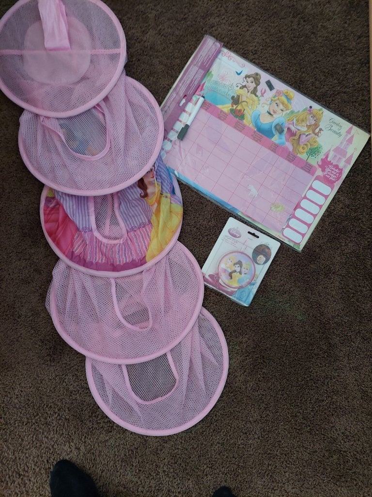 Prinsessen spullen Weekplanner Opberger Nachtlampje, Ophalen of Verzenden, Zo goed als nieuw, Disney, Lamp