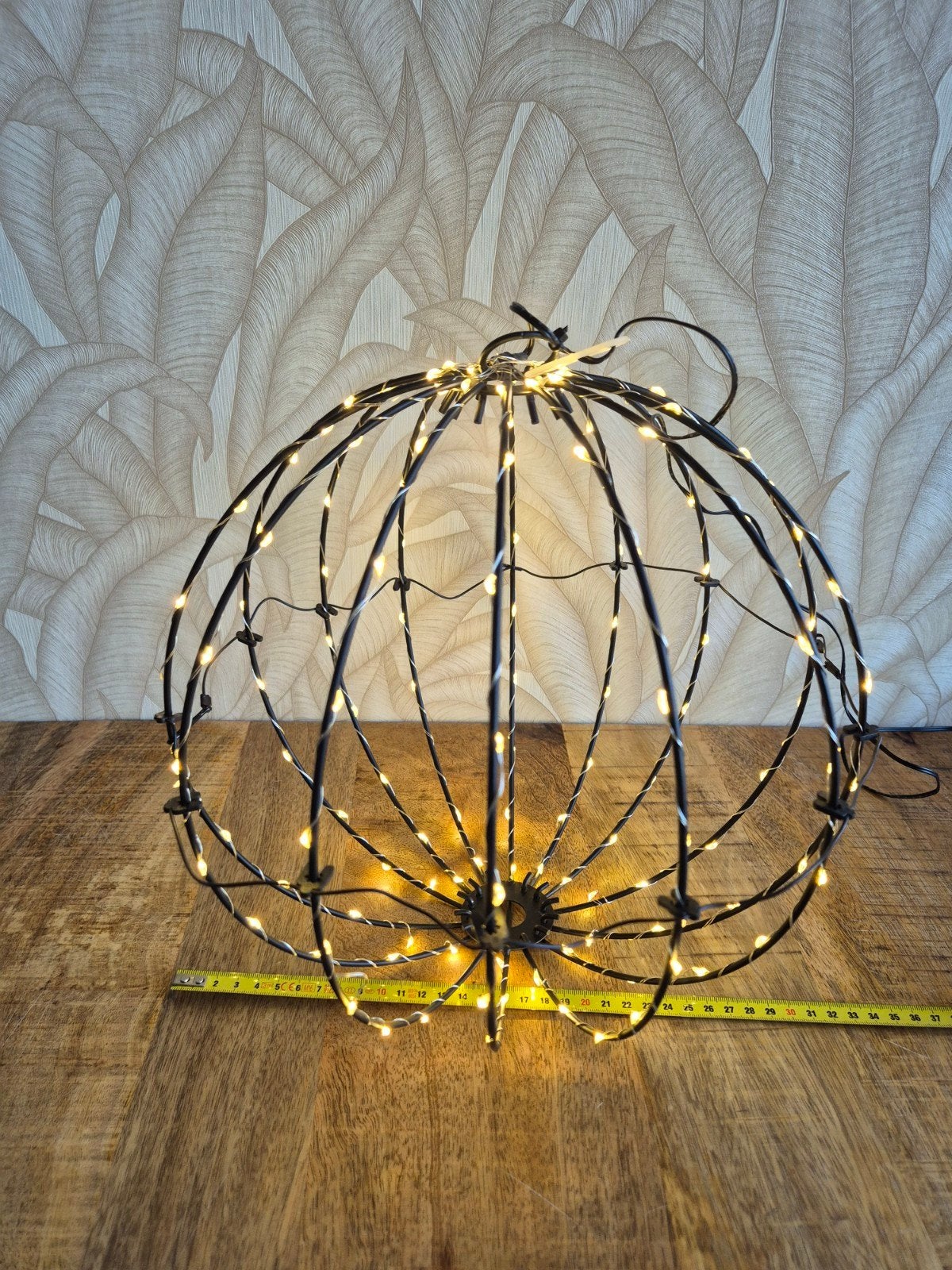kerst intratuin kerstbol verlicht zacht geel licht, Diversen, Ophalen of Verzenden, Zo goed als nieuw