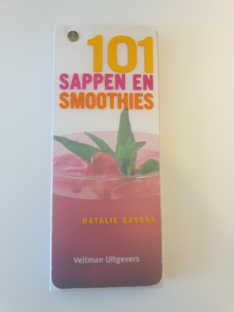 101 Sappen en Smoothies - In handige waaier met foudraal, Ophalen of Verzenden, Zo goed als nieuw