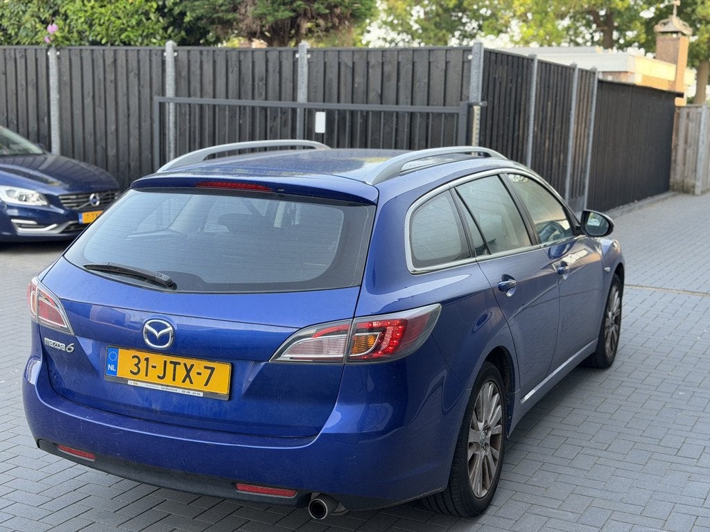 Mazda 6 Sportbreak 1.8 Touring | Climate Control | Navigatie, Auto's, Mazda, Voorwielaandrijving, Stof, Gebruikt, Zwart