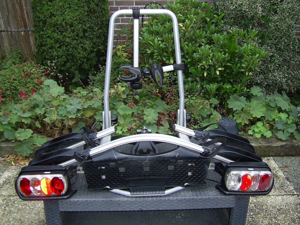 Thule Euroway G2 920 Fietsendrager voor 2 fietsen 13-polig, Ophalen, Gebruikt, Trekhaakdrager, Brede banden