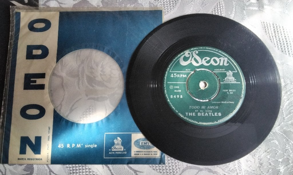 single Zeldzaam The Beatles La vi parada alli Chile 1965, Gebruikt, 7 inch, Single, Ophalen of Verzenden