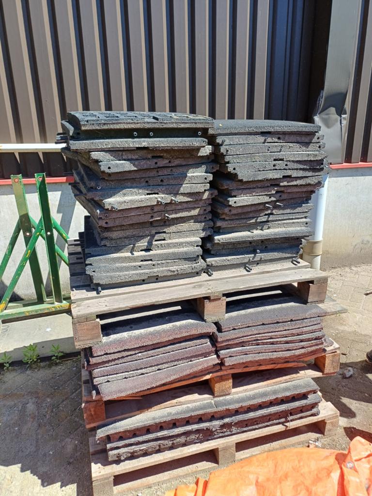 Rubberen tegels 50x50cm - 3 soorten, Ophalen, Gebruikt, Overige typen, Rubber