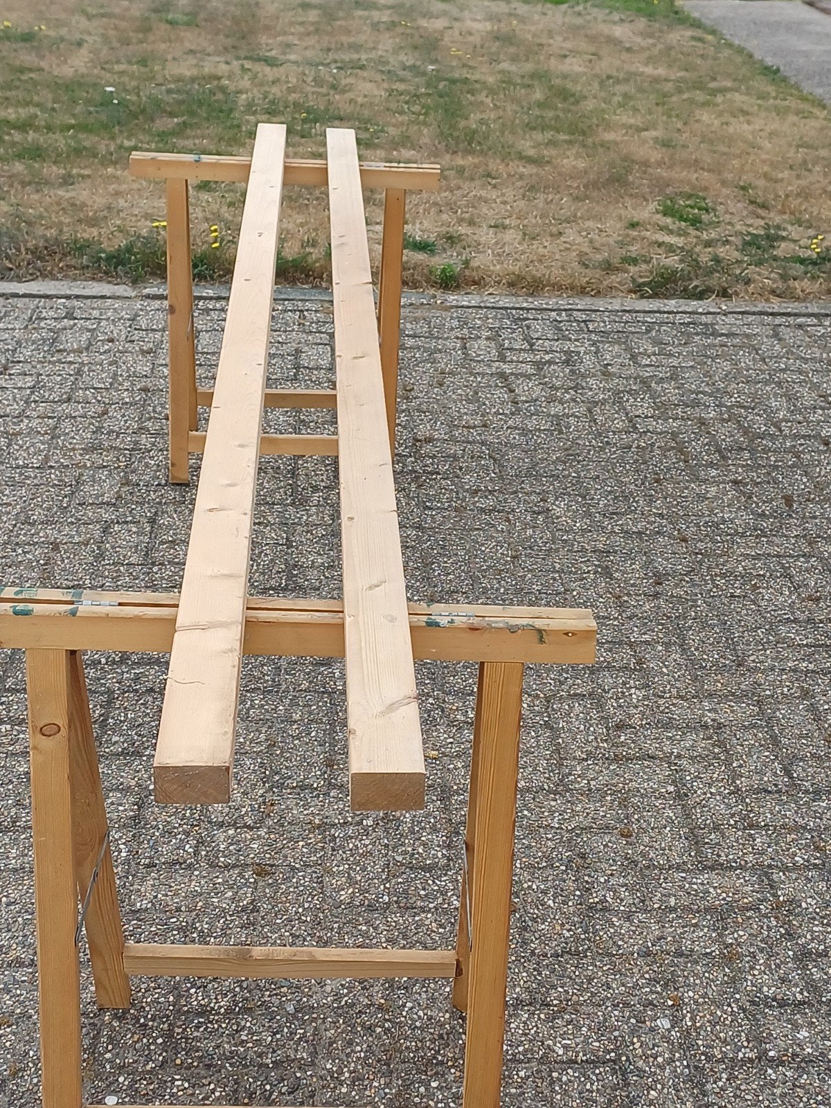 2 vuren balken 70mm x 44mm lengte 270cm, Ophalen, Nieuw, 250 tot 300 cm, 50 mm of meer