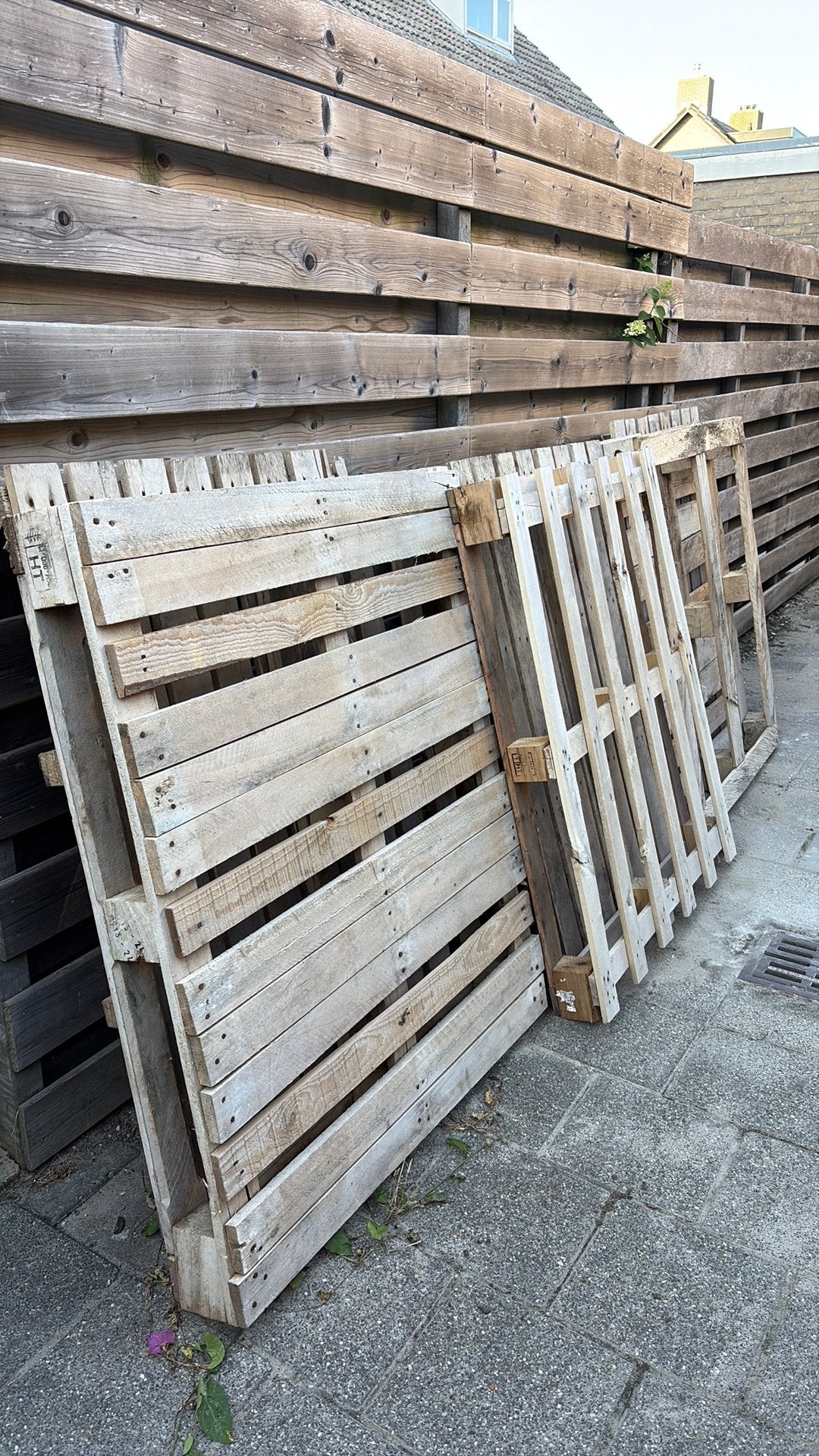 Gebruikte Pallets (7 st), Ophalen, 1 tot 2 meter, Minder dan 3 meter, Zo goed als nieuw