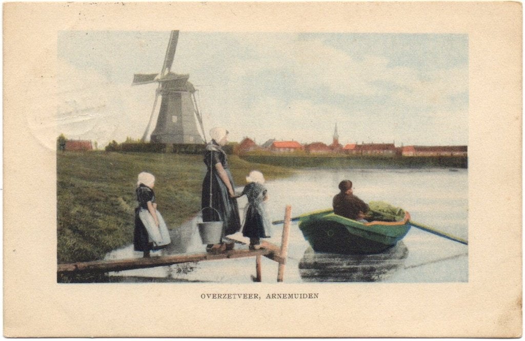 Arnemuiden Overzetveer, Verzamelen, Ophalen of Verzenden, Voor 1920, Gelopen, Zeeland