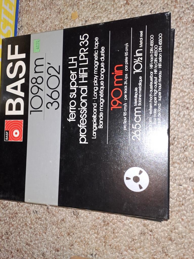 Meerdere BASF LPR35 reels inclusief tape 26 cm, Ophalen, Onderdeel