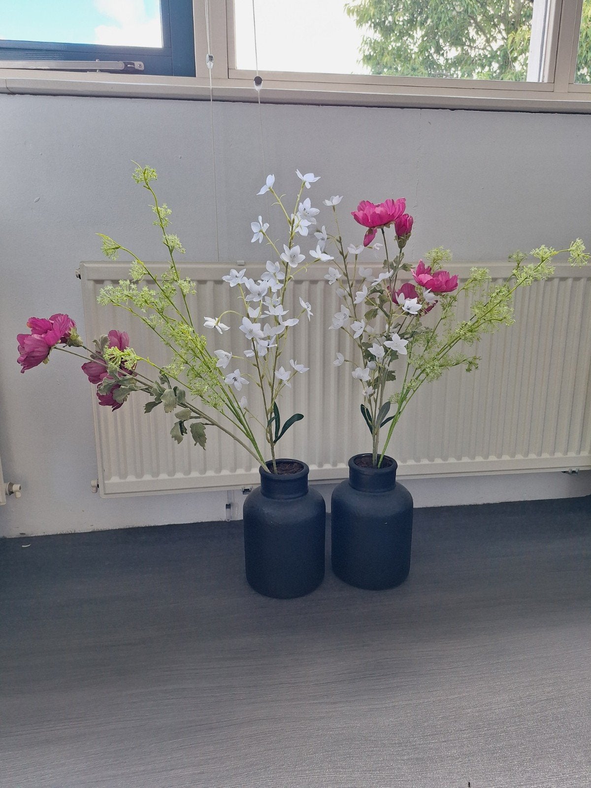 Mooie kleurrijke nep bloemen in vaas, Ophalen, Nieuw