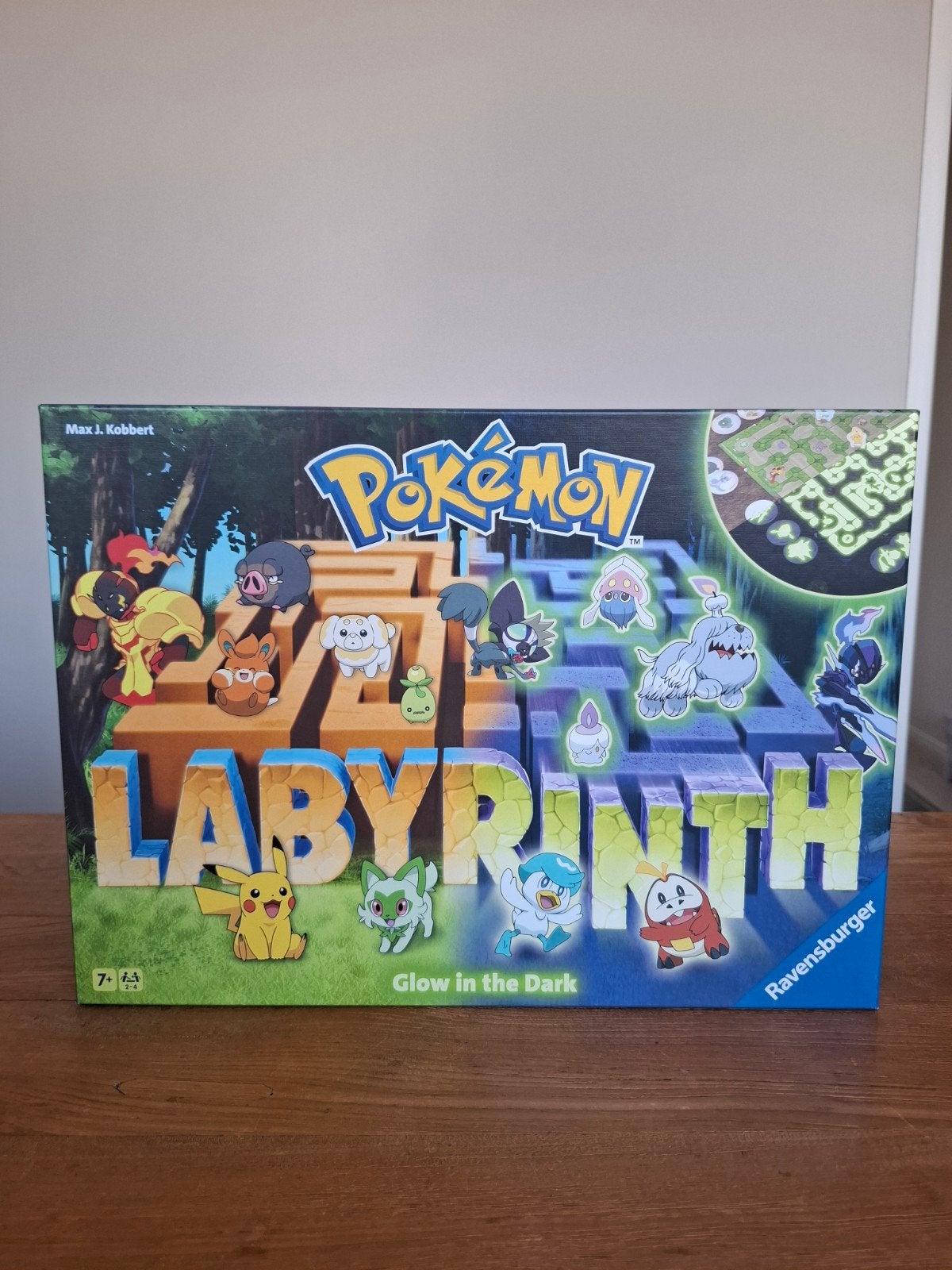 Pokémon Labyrinth Glow in the Dark Bordspel, Een of twee spelers, Ophalen of Verzenden, Gebruikt, Ravensburger