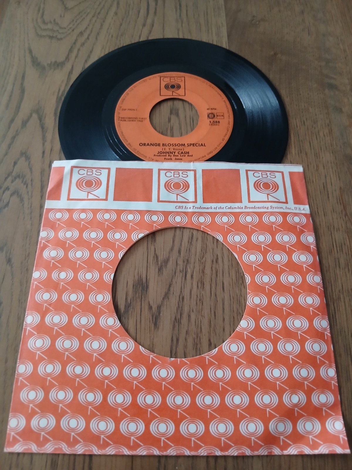 VINYL SINGLE   JOHNNY CASH  1965, Overige formaten, Ophalen of Verzenden, Zo goed als nieuw, Country