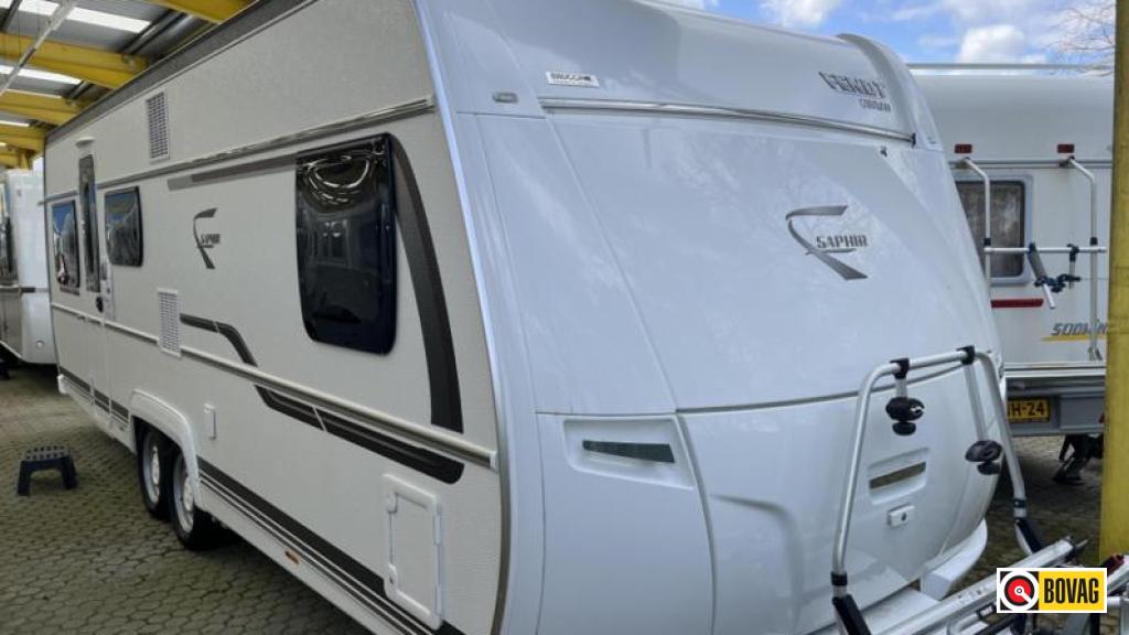 Fendt Saphir 650 SKM - STAPELBED TANDEMAS, Caravans en Kamperen, 7 tot 8 meter, Overige typen, Fendt, Tot en met 6