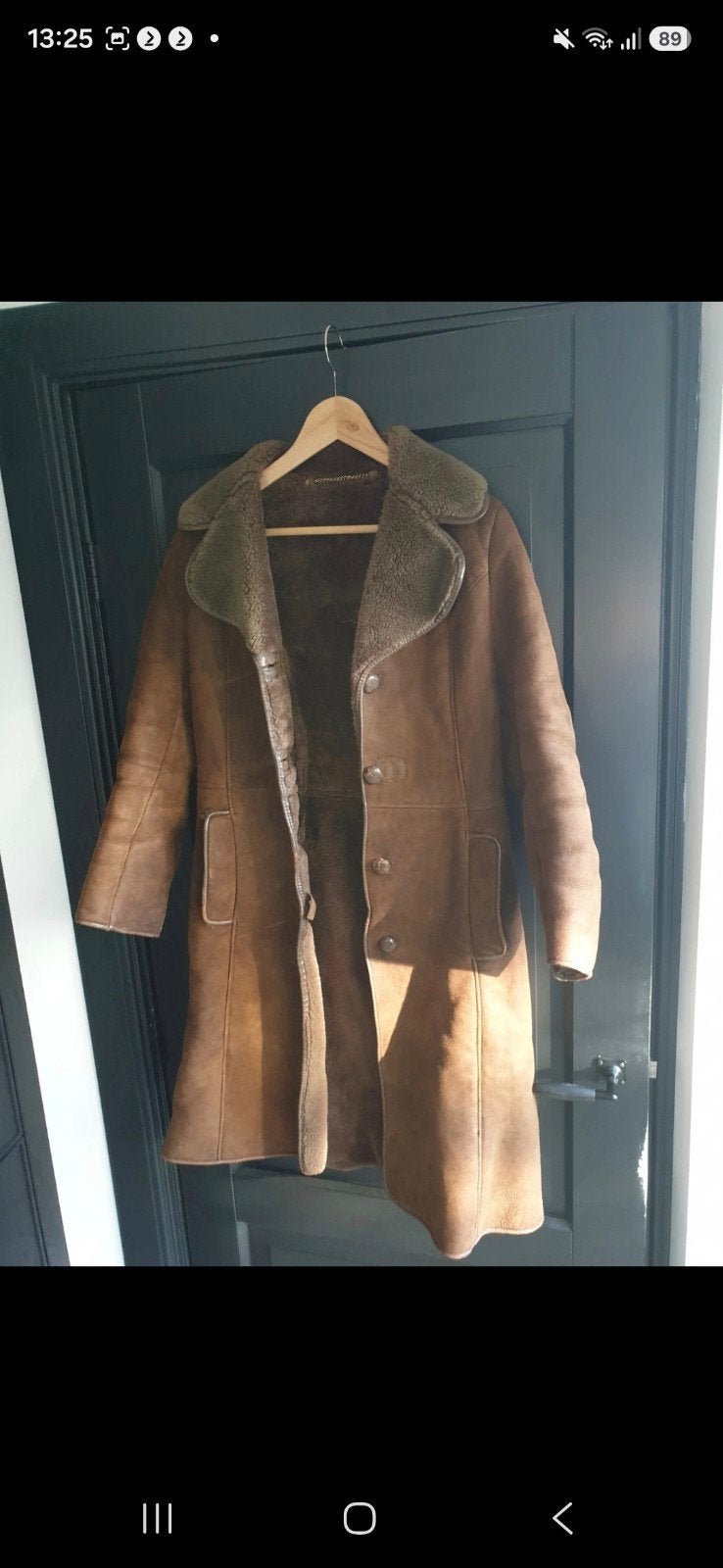 Vintage Lammy Coat maat S, Ophalen of Verzenden, Gedragen, Maat 38/40 (M), Bruin