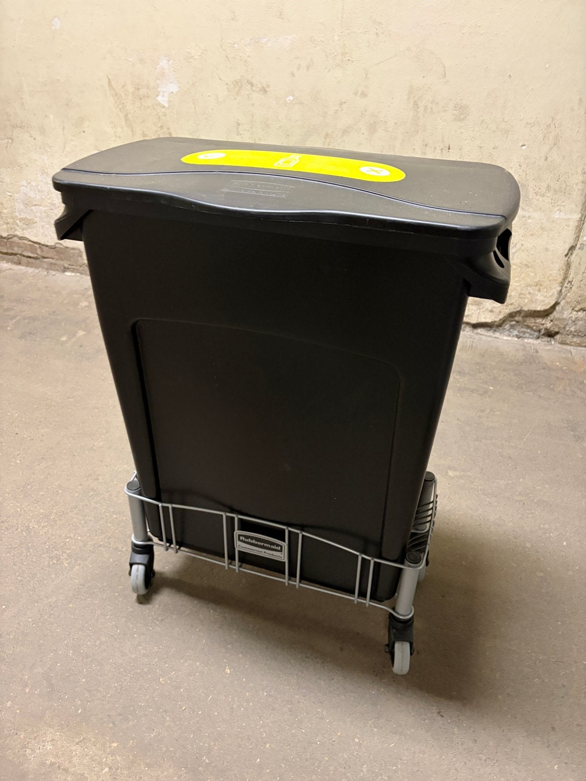 Slim jim afval container, 60 tot 80 liter, Ophalen, Zo goed als nieuw, Transportkar
