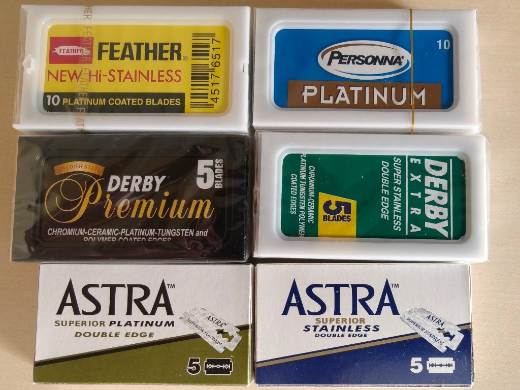 sample-set dubbelzijdig scheermesjes  - verschillende merken, Ophalen of Verzenden, Nieuw, Overige typen