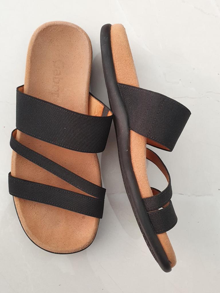 Gabor slippers met elastische banden maat 37, Slippers, Zwart, Gabor, Ophalen of Verzenden