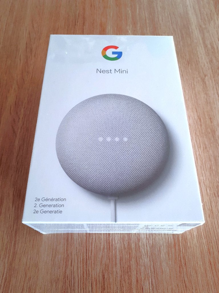 Google Nest Mini in plastic seal