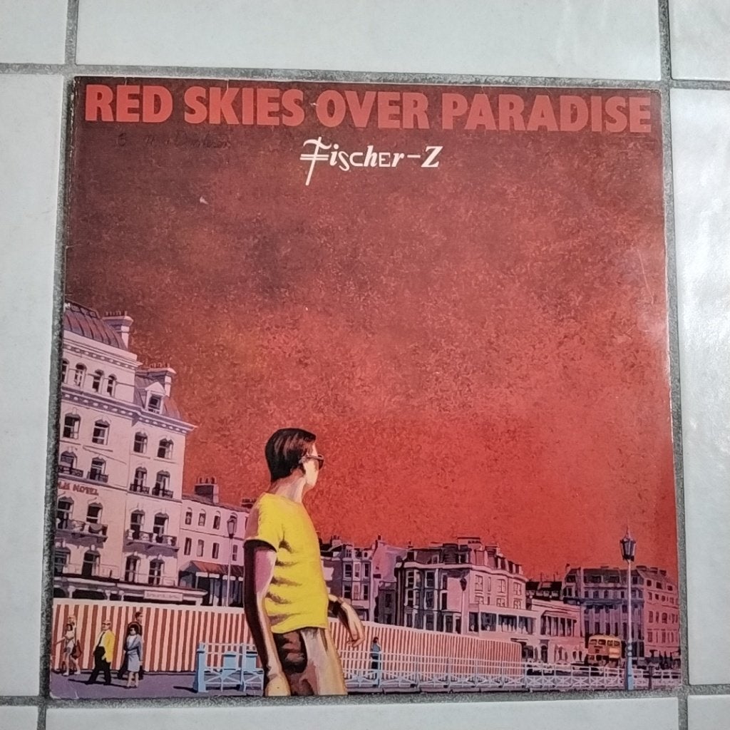 Fischer-Z  -  LP  -  Red skies over paradise, Cd's en Dvd's, Inclusief binnenhoes, Ophalen of Verzenden, Gebruikt, Overige formaten