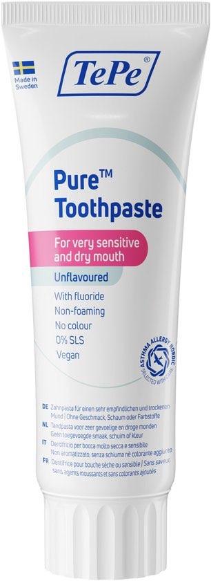 Tandpasta zonder smaak – fluoride tandpasta - GRATIS BEZORGD, Verzenden, Nieuw, Tandpasta