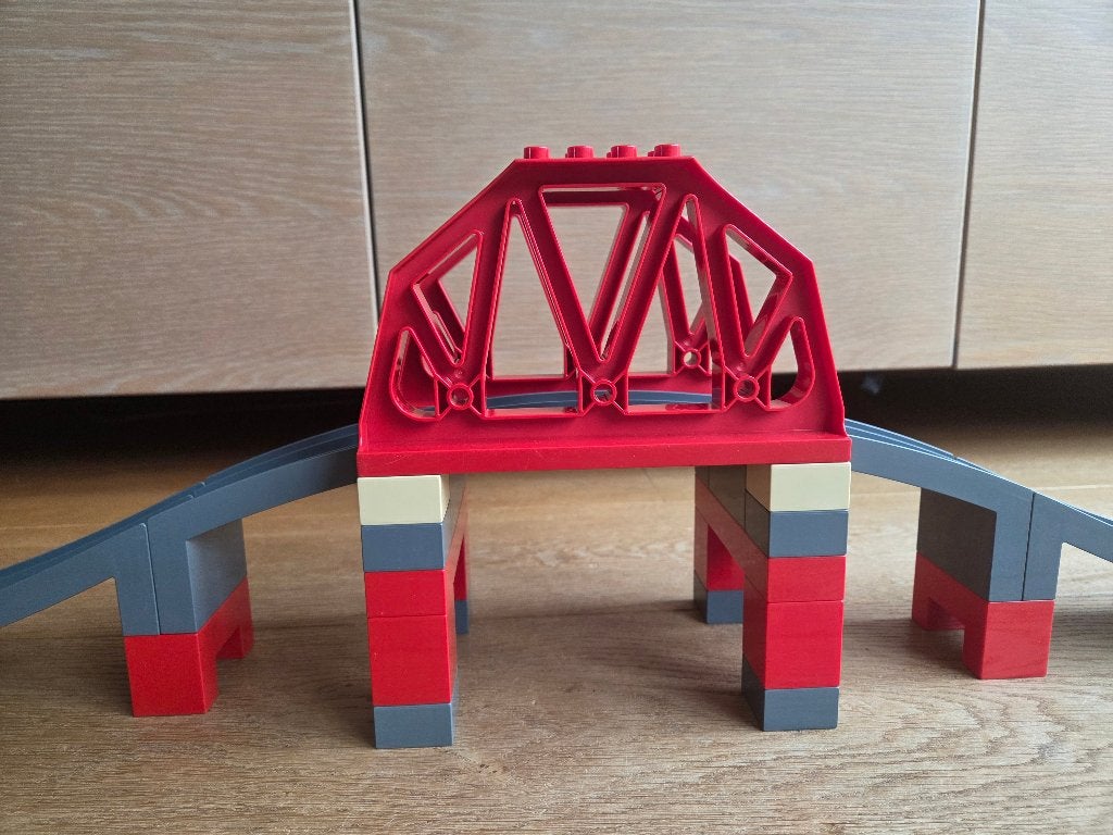 Lego Duplo treinbrug 3774, Ophalen of Verzenden, Zo goed als nieuw, Compleet, Duplo