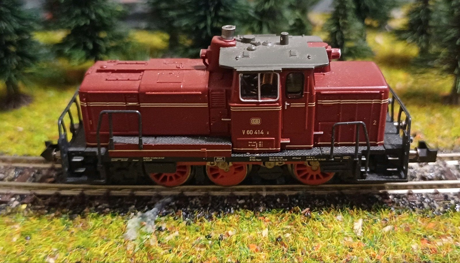 Minitrix Diesellok V60 12581 - Zgan - DCC digitaal, Hobby en Vrije tijd, Trix, Ophalen of Verzenden, Zo goed als nieuw, Gelijkstroom
