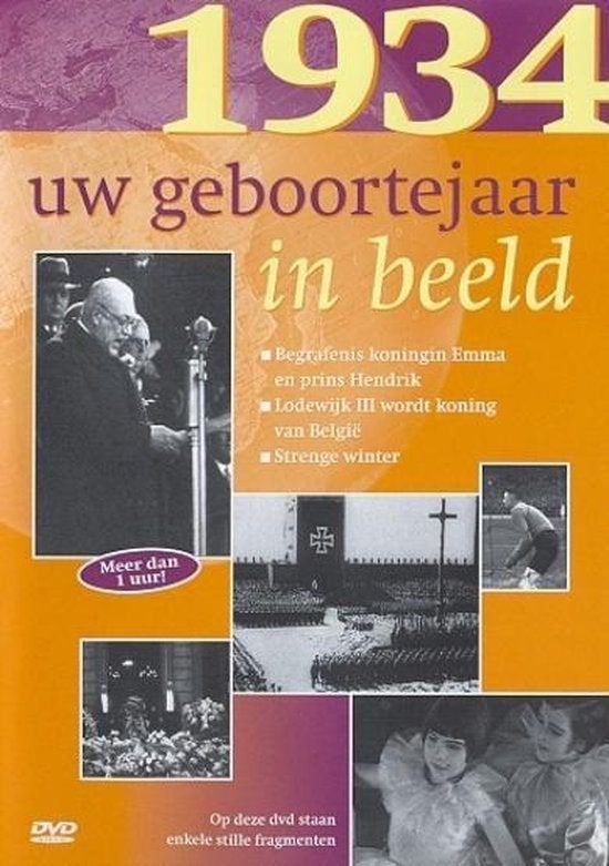 1934 Uw Geboortejaar In Beeld (DVD), Cd's en Dvd's, Dvd's | Documentaire en Educatief, Zo goed als nieuw, Natuur, Alle leeftijden