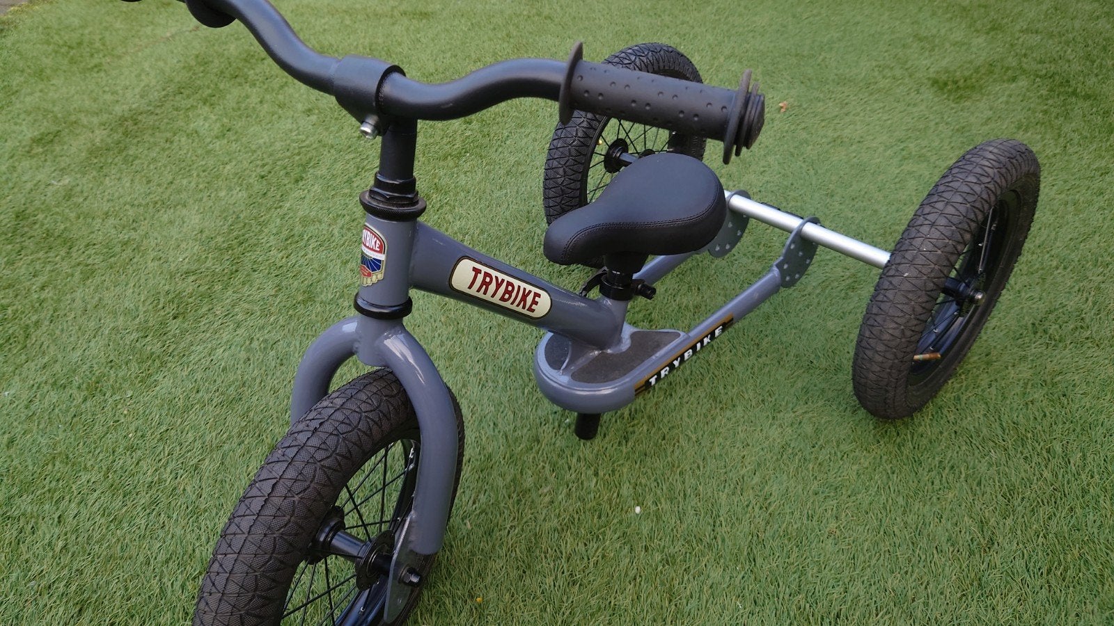 Nieuwe Trybike driewieler loopfiets grijs/blauw, Ophalen, Nieuw, Loopfiets