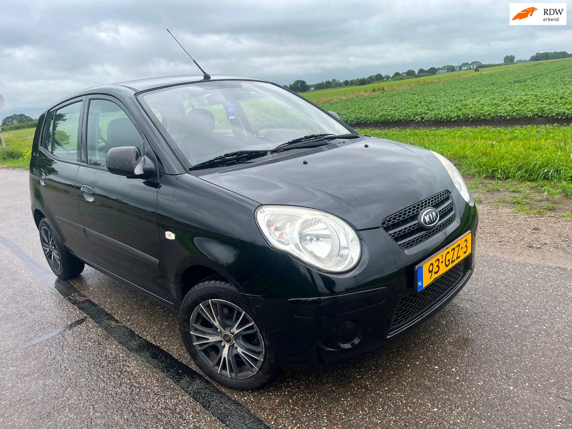 Kia Picanto 1.0 X / nieuwe apk 2010, 4 cilinders, Zwart, Bedrijf, Handgeschakeld