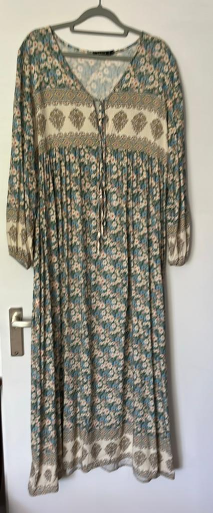 Lange hippie jurk Made in Italy L/XL, Kleding | Dames, Ophalen of Verzenden, Gedragen, Overige kleuren, Jurk