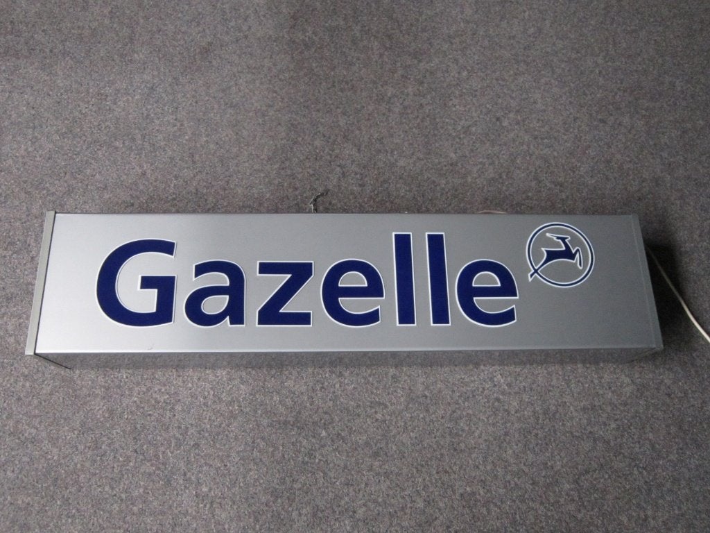 GAZELLE LAMP LICHTRECLAME, Verzamelen, Merken en Reclamevoorwerpen, Ophalen, Zo goed als nieuw, Lichtbak of (neon) lamp
