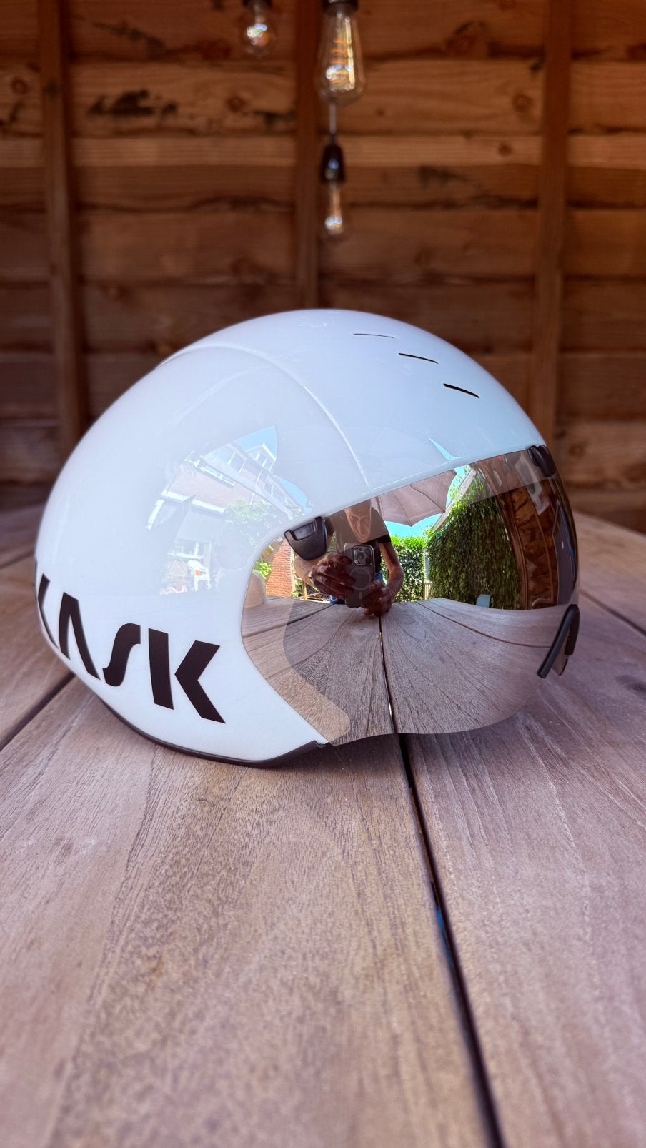 Kask bambino pro time trial helm.    (M), Ophalen of Verzenden, Zo goed als nieuw, Helm