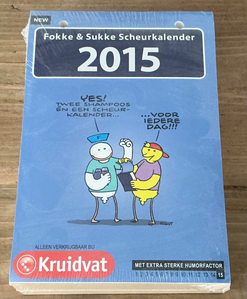 Scheurkalender Fokke en Sukke 2015 (nieuwstaat), Ophalen of Verzenden, Dagkalender, Nieuw