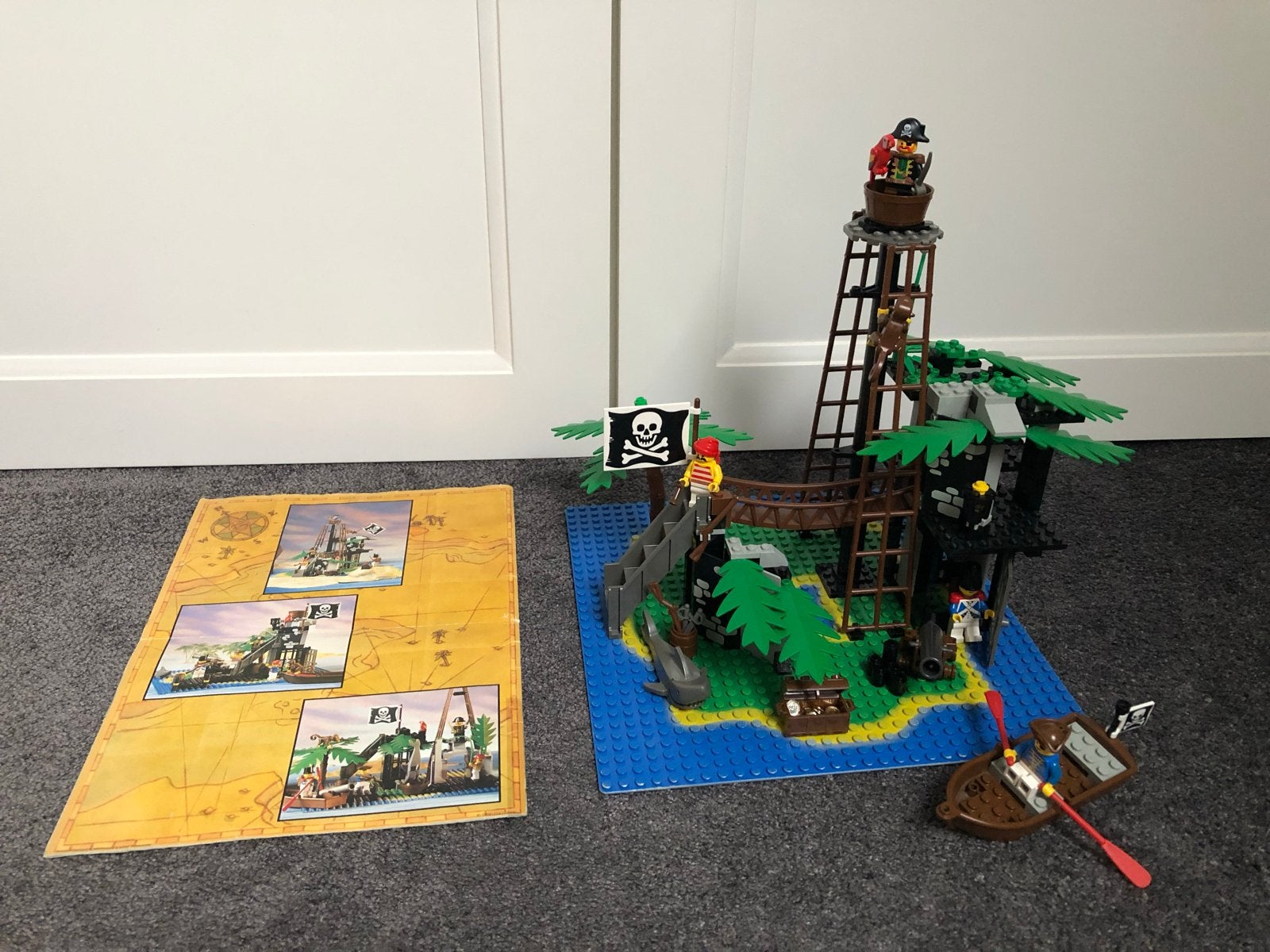 Lego 6270 Piraten Eiland - Vintage Lego Pirates, Gebruikt, Lego, Compleet, Complete set