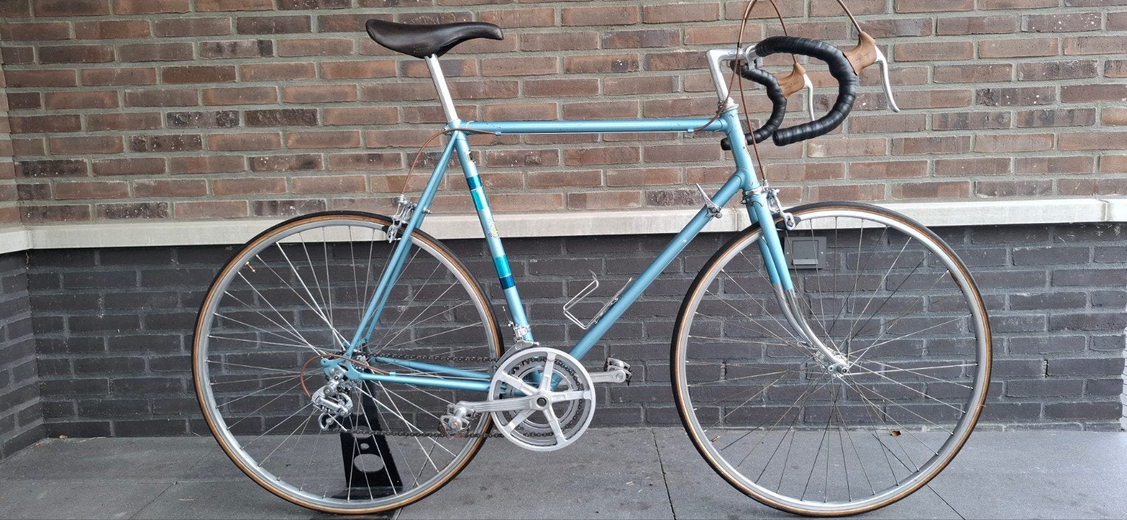 Vintage Shogun racefiets - Lichtblauw, 15 versnellingen, Fietsen en Brommers, Fietsen | Racefietsen, Ophalen of Verzenden