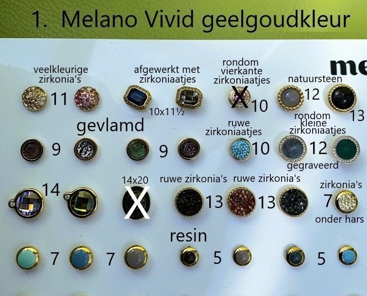 Melano VIVID Zettingen+Ringen+Armbanden+Oorbellen en Ketting, Sieraden, Tassen en Uiterlijk, Ringen, IJzer of Staal, Nieuw, Ophalen of Verzenden