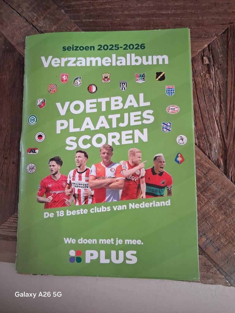 Voetbalplaatjes verzamelalbum Plus seizoen 2025-2026, Ophalen of Verzenden