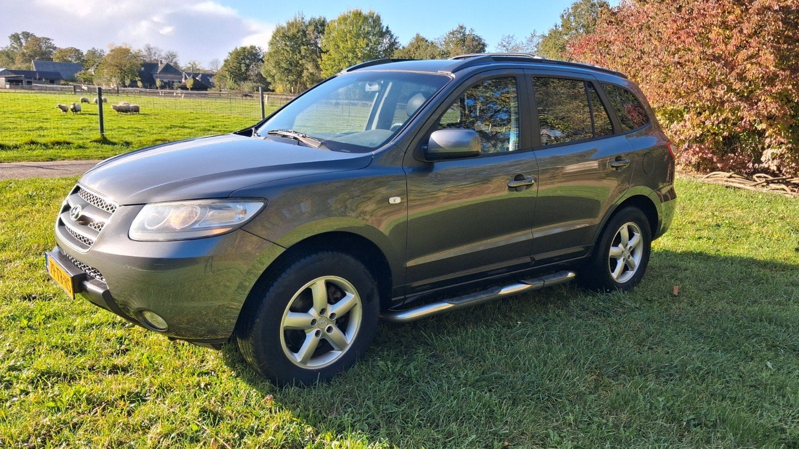 Hyundai Santa Fe 2.7 2WD 2007 Grijs, Auto's, Voorwielaandrijving, 2000 kg, Handgeschakeld, Grijs
