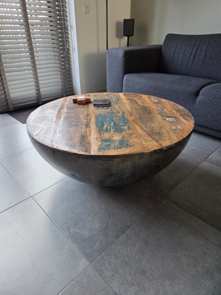 By-Boo salontafel, Huis en Inrichting, Ophalen, Gebruikt, 50 tot 100 cm, Teakhout