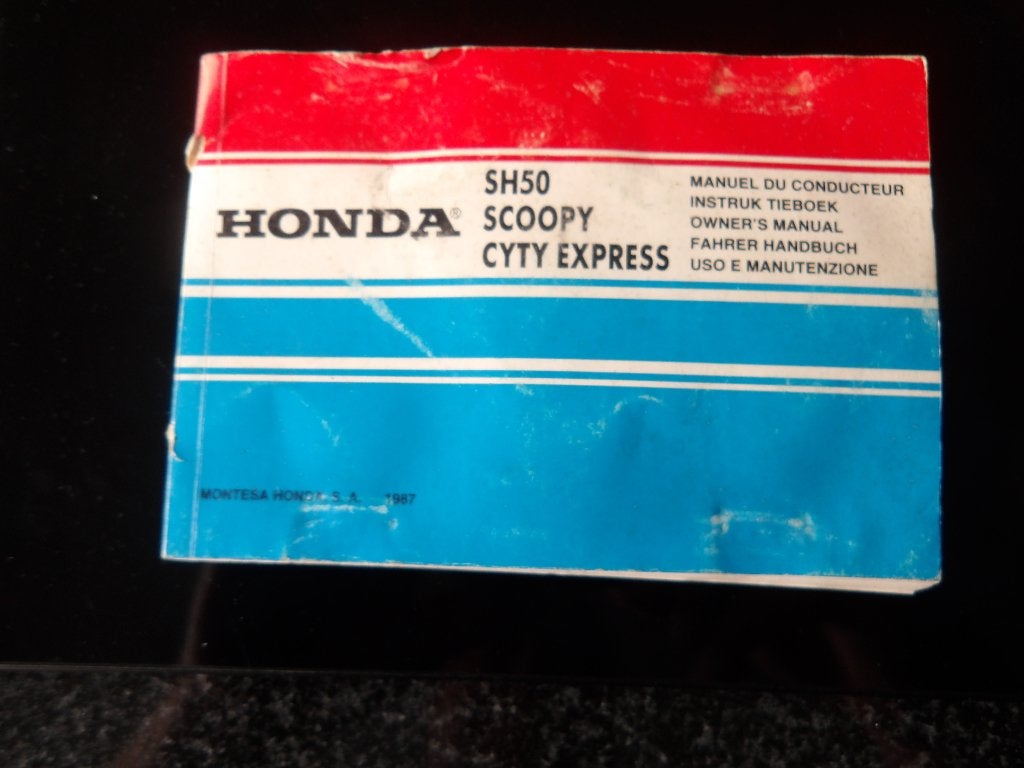 Honda SH50 Scoopy City Express Gebruikershandleiding, Ophalen of Verzenden, Gebruikt